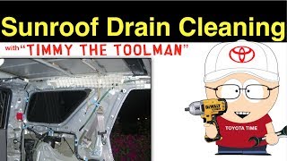 Sunroof Drain Cleaning