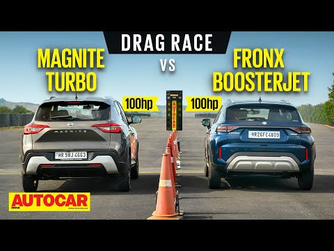 Thumbnail for DRAG RACE: Maruti Suzuki Fronx vs Nissan Magnite - Boost is the secret | Autocar India by Motorcycle, Maruti Suzuki, Suzuki, WiLL, Car, Nissan, Van