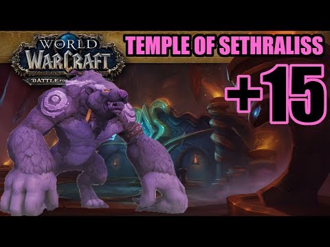 BFA Mythic +15 Temple of Sethraliss +1 - Guardian Druid PoV (Raging/Volcanic/Tyrannical)