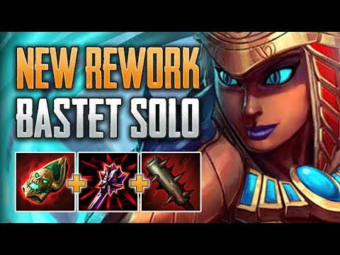 THE REWORK IS HERE! Bastet Solo Gameplay (SMITE Conquest)