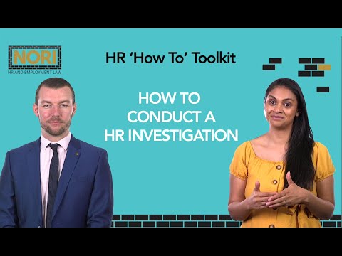 HR Support | HR How To Conduct a HR Investigation