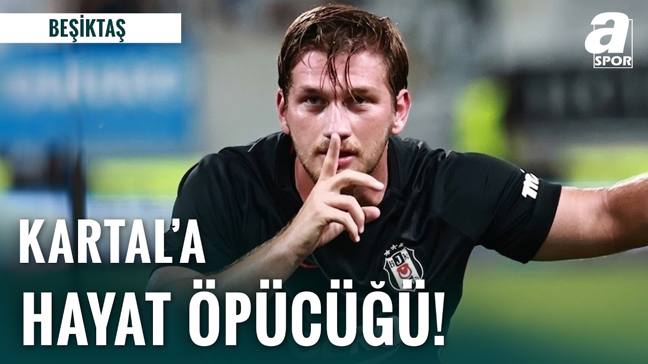 10 Kişi Kalan Beşiktaş, Çekya'da Kilit Golü Atarak Kazandı