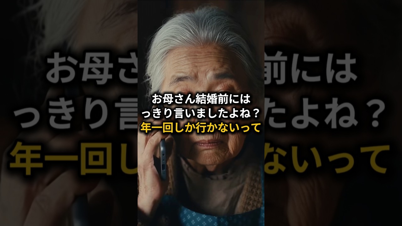 年一回しか来ない嫁を「一生他人」と切り捨てた姑。1億円の行き先は次女だった #スカッと #ショートドラマ#スカッとする話 #因果応報