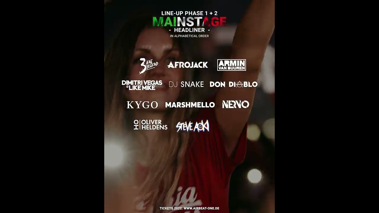 AIRBEAT ONE 2022 Line Up Phase 2