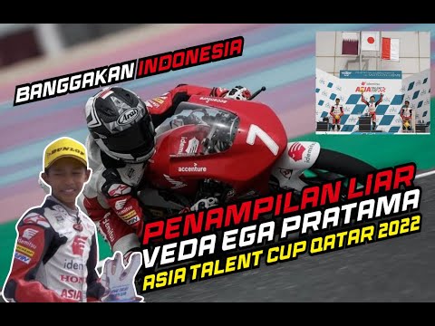 IN ACTION :  RACER JUNIOR FROM INDONESIA Veda Ega Pratama | Asia Talent Cup Qatar 2022 Race 2