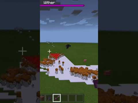 Unbelievable! Wither Boss Overpowers Minecraft
