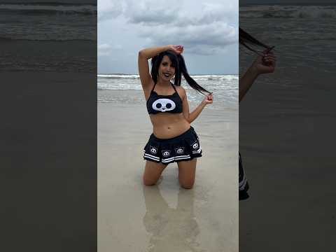 Florida Beach Goth 🏝️🖤 #gothic #alttiktoks #egirl #bathingsuit #floridalife #beachvibes #inspo
