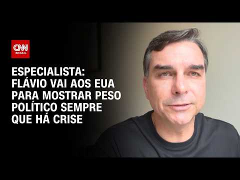 Flávio vai aos EUA sempre que há crise para mostrar peso político para Casa Branca, diz professor