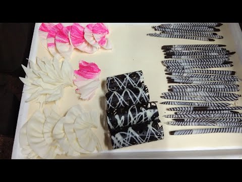 basic chocolate garnishing by cake aart girish Pathak
