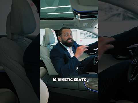 Mercedes Benz Kinetic seats explained on a super screen #mercedes #luxury #technology #safety #super