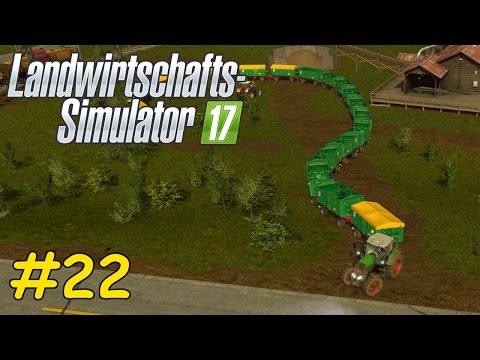 Let's Play LS17 Forstwirtschaft Teil 22 - VIELE ANHÄNGER MIT HACKSCHNITZELN AUSLEEREN | Liongamer1