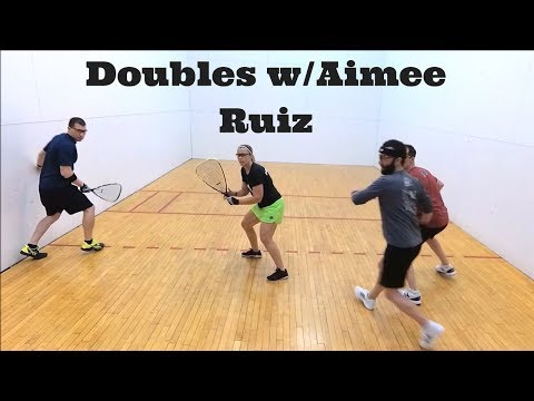 Racquetball Clips 74 - National Doubles Warm-up with Aimee Ruiz.