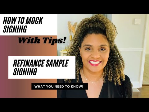 REFINANCE | Explaining Documents | Mock Loan Signing | Sample Loan Closing