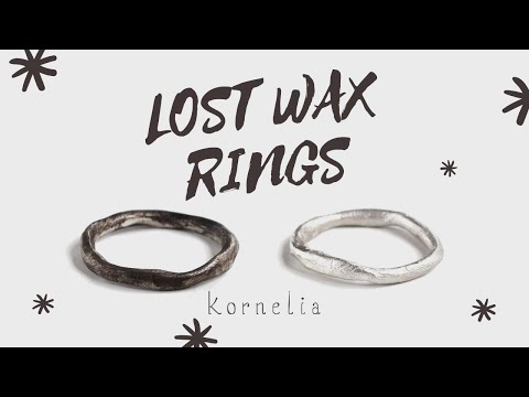 How I make simple rings with soft jewelers wax - lost wax technique