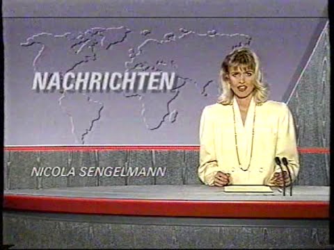 EINE SPÄTAUSGABE PRO7 - NACHRICHTEN mit NICOLA SENGELMANN (20.04. - 21.04.1991)
