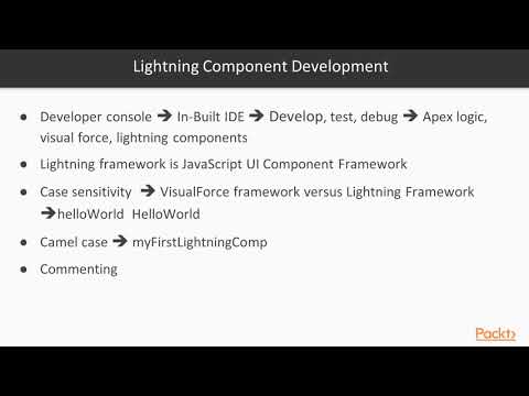 Salesforce Lightning Recipes Creating a Lightning Component | packtpub com