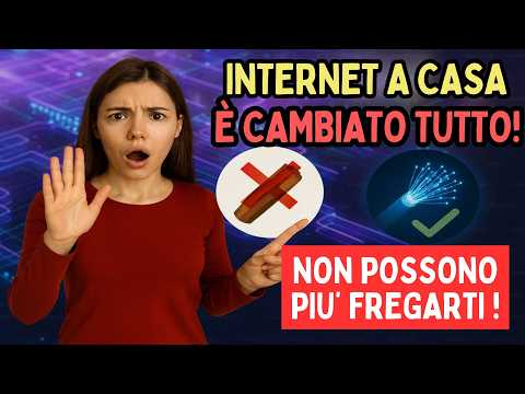DAL 20 FEBBRAIO E' PASSATA LA NUOVA LEGGE! INTERNET A CASA: NON POSSONO PIÙ FREGARTI CON LA FIBRA!
