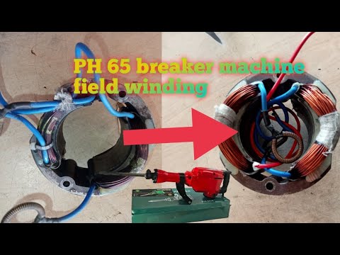 how to PH 65 16kg breaker machine field winding#tools