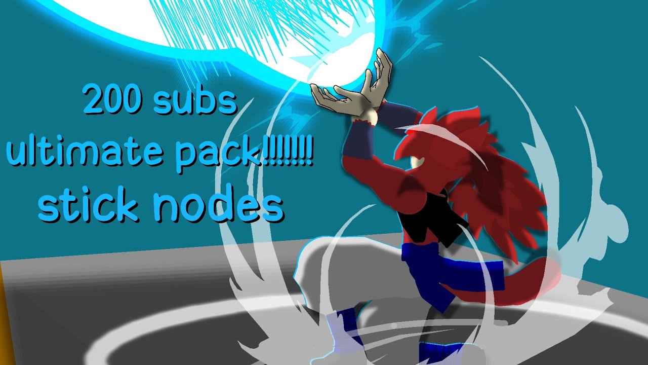 STICK Nodes Pack for 200 SUBS! #animation #dragoball