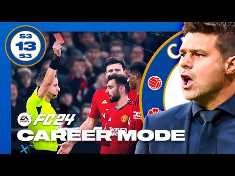 3 RED CARDS & A THUNDER STRIKE!! FC 24 CHELSEA CAREER MODE S3 EP13