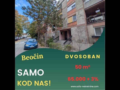 BEOČIN, DVOSOBAN STAN 50 m², ŠIFRA: 1052986 #solisnekretnine #prodajastanova #beocin