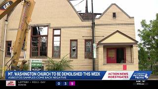 Demolition of former church in Pittsburgh's Mount Washington neighborhood expected this week