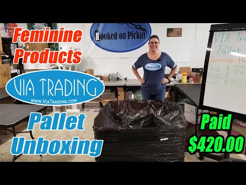Via Trading Pallet Unboxing - Feminine Products - What is the condition? - Paid $420.00 - Reselling