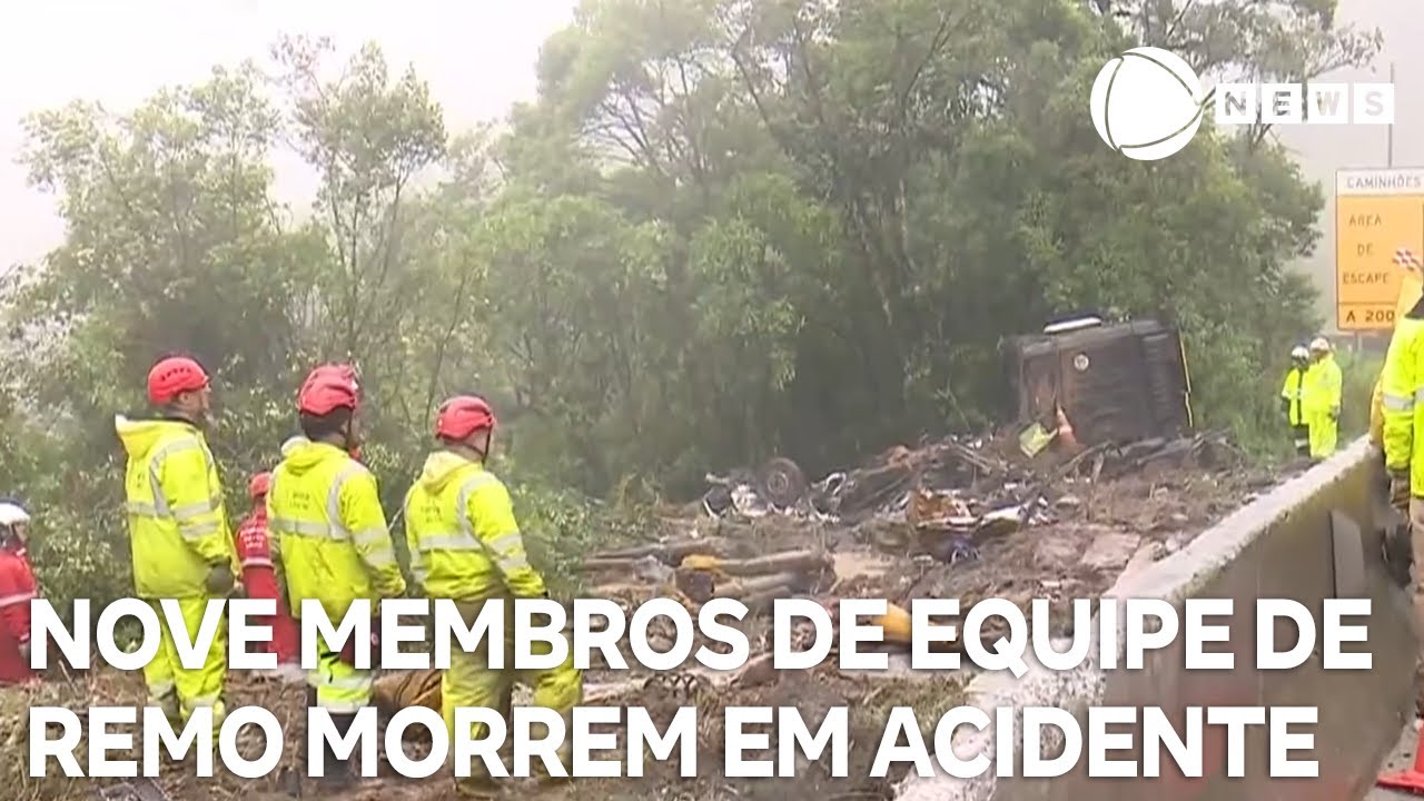 Nove membros de equipe de remo morrem em acidente no Paraná
