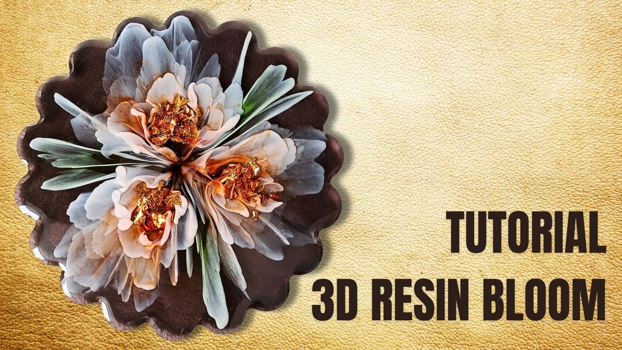 Abstract Painting 3D RESIN BLOOM Tutorial