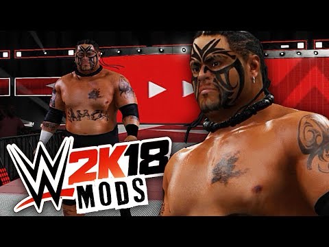 WWE 2K18 MODS - UMAGA O MONSTRO SAMOANO DA GERAÇÃO SBT!