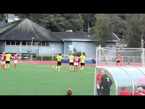 Kongahälla-Kode IF, straff i ribban ger frispark