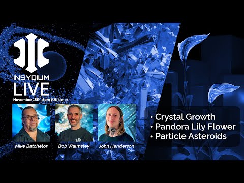 INSYDIUM LIVE! - November 2023 – X-Particles, NeXus, Taiao, MeshTools & Cycles 4D