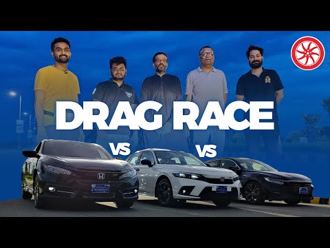 Battle of Hondas | Drag Race| Featuring @VideoWaliSarkar @Raza Samo | PakWheels