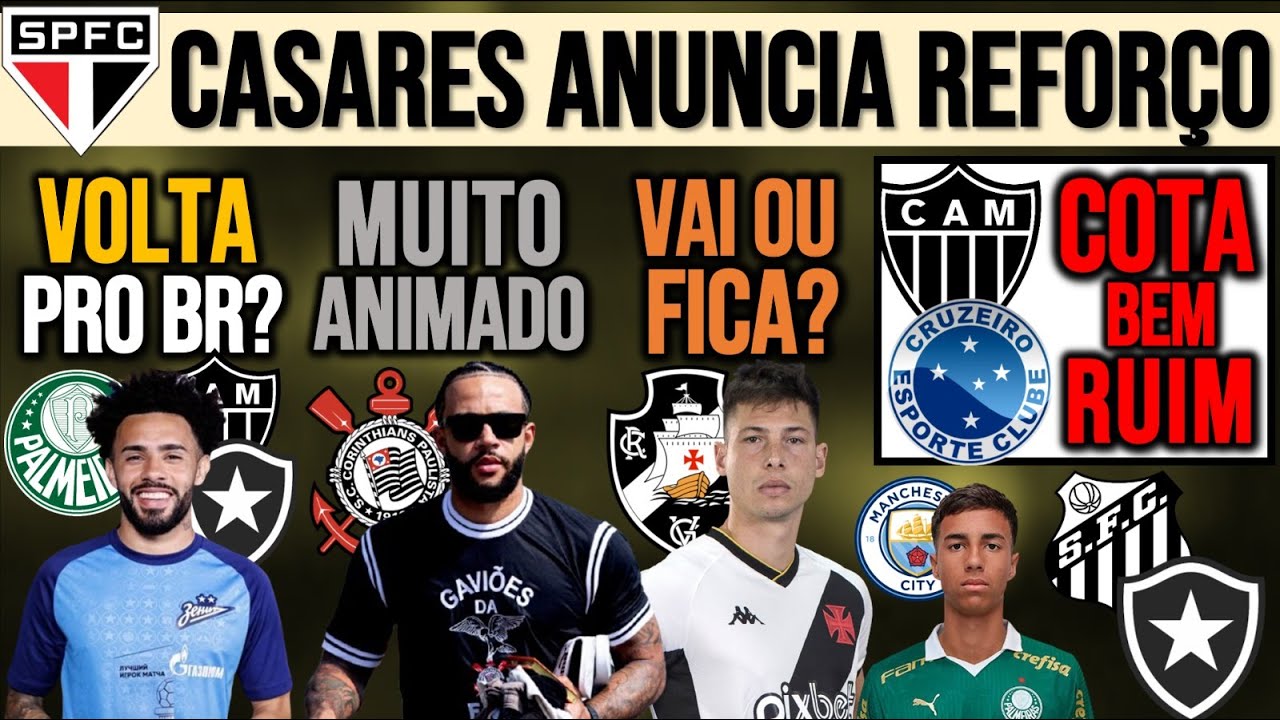 MEMPHIS DÁ BOA NOTÍCIA! CLAUDINHO: SEP OU GALO?LATERAL NO SP! FORA DO VASCO! COTAS DE TV; SAN, BOT+