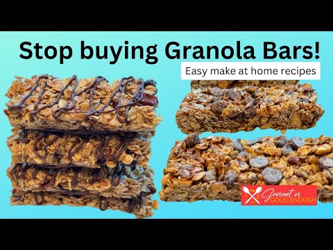STOP BUYING GRANOLA BARS! Two easy make-at-home recipes
