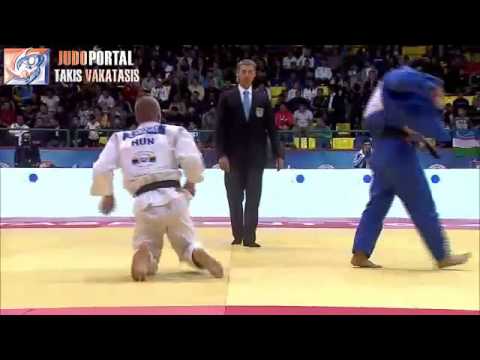 Judo Grand Prix Tashkent 2014 -81kg KRIZSAN Szabolcs (HUN) vs. MOUSTOPOULOS Roman (GRE)