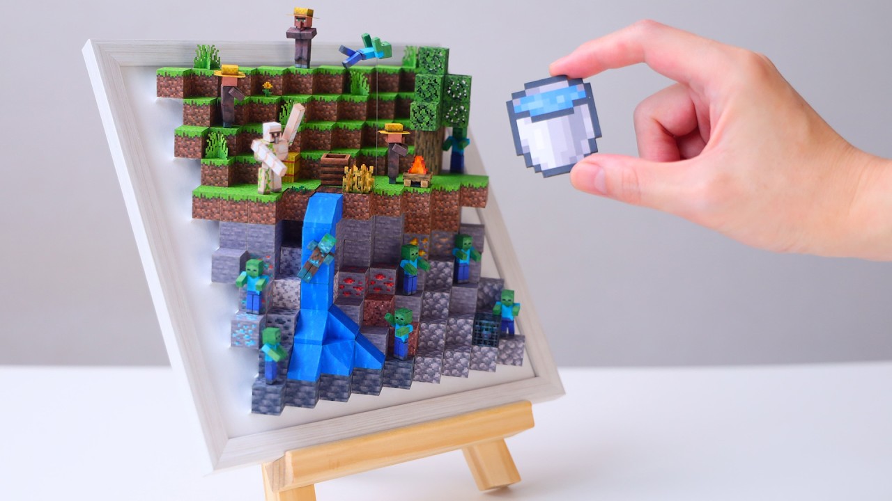 Minecraft on Canvas / Cubnetic Art