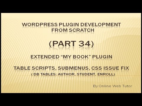 Wordpress Plugin Development tutorial from scratch Part 4 Wordpress Submenus of Plugin Menu