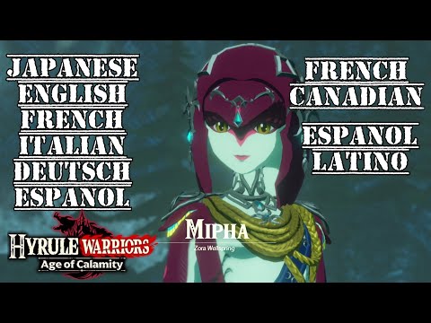Mipha All 8 Voices Comparison - Hyrule Warriors: Age of Calamity