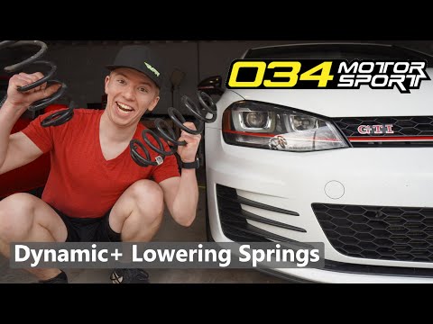 Mk7 GTI Lowering Springs Install 034 Motorsport Dynamic+
