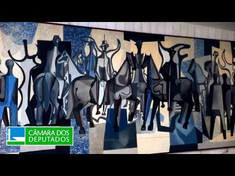 Quadro Candangos, do pintor Di Cavalcanti #CulturaNaCâmara