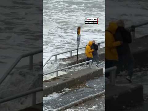 Nor’easter lashes coastal communities with rain, wind and waves