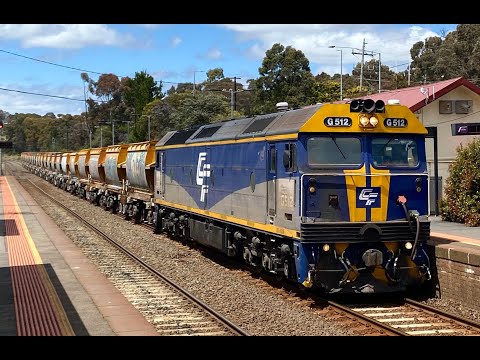 Australian freight and passenger trains in Kilmore East and Broadford 17/11/21
