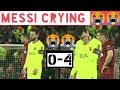 #UCL#Messi |Messi Crying 😭 after Barcelona's loss to Liverpool|4-0|Champions League Semifinals |