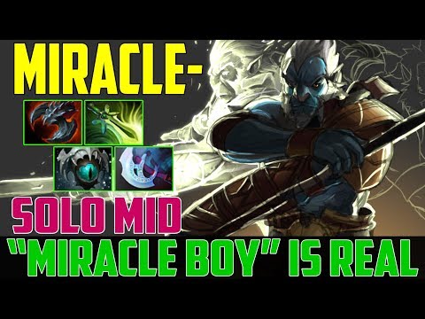 Miracle - Phantom Lancer How to MID vs Necrophos | Miracle boy is real | Dota 2 gameplay 2017