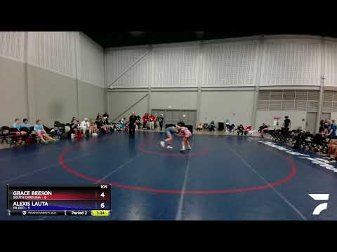 105 Lbs Round 1 (10 Team) - Grace Beeson, South Carolina Vs Alexis Lauta, PA Red C0ce