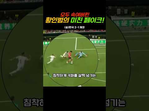 체코 수비 완전히 농락한 황인범의 원맨쇼!