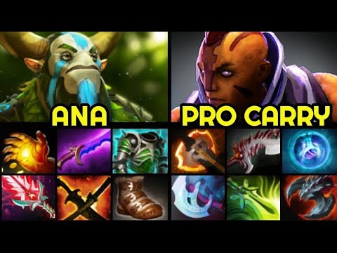 ANA Nature's Prophet Try Hard Intense Game vs Full Slotted Anti Mage 7.27 Dota 2
