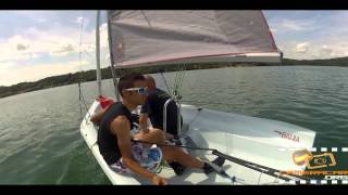 preview picture of video 'Sailing On Board camera Lago Viverone - Barca Vela'