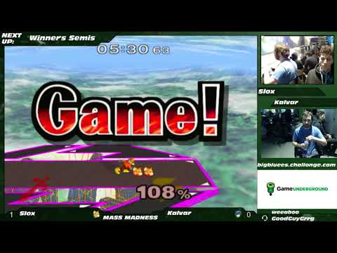 Mass Madness 20 SSBM - Kalvar (Marth) vs. Slox (Fox) - Melee WSF